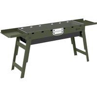 Outsunny Portable BBQ Grill, Foldable Charcoal Grill for Camping and Picnics with 2 Side Shelves and Handle, Green