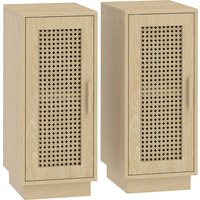 Aosom 20% de remise sur 2 chevets HOMCOM bohèmes en bois naturel