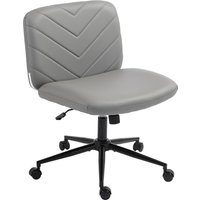 HOMCOM extra nail tech rolling retro fabric cute teenager arms hairdresser on chairs desks spinny comfortable beauty