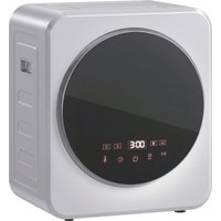 HOMCOM Vented Tumble Dryer, 4 kg Front Tumble Dryer with Stainless Steel Tub, 800W Compact Freestanding, Silver
