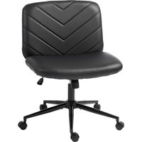 Home Office Desk Chair Height Adjustable Swivel Chair Cross Legged Wide Seat Swivel Wheels