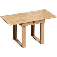 Folding Dining Table Under Table Storage Extendable Kitchen Table Steel Rail Oak Effect