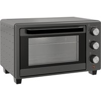 HOMCOM Mini Oven, 21L Countertop Electric Grill, Toaster Oven with Adjustable Temperature, Timer, Baking Tray and Wire Rack, 1400W, Grey | Aosom Ireland