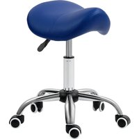 HOMCOM Saddle Stool, Height Adjustable Salon Chair for Massage Spa, Faux Leather, Brown | Aosom Ireland