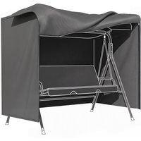 Outsunny Patio Swing Chair Cover 600D Oxford, Waterproof Anti-UV Outdoor Furniture Rain Protector, Dark Grey, 177L x 114W x 152H cm | Aosom Ireland
