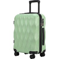 56cm Suitcase Lightweight ABS Hard Shell Carry On Luggage TSA Lock Spinner Wheels Telescopic Handle