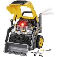AIYAPLAY Kids Truck Engine Toy, Excavator Toy Steering Wheel with Spray, Lights and Sounds for 3-6 Years Boys Girls, Yellow