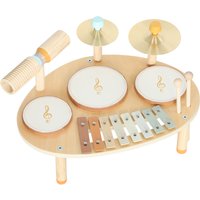 AIYAPLAY Baby Drum Kit, Wooden Kids Musical Instruments with Drums and Xylophone, Gifts for Girls Boys Birthday, Natural
