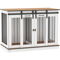 PawHut Dog Crate Furniture for Large Dogs, Double Dog Cage for Small Dogs | Aosom Ireland