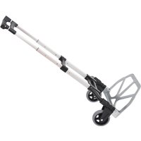 HOMCOM Aluminium Folding Hand Truck Trolley, Heavy Duty Foldable Sack Cart with Adjustable Telescoping Handle, 70KG Load Capacity| Aosom Ireland