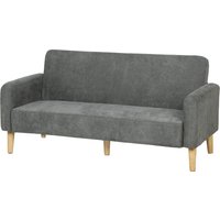 2 Seater Sofa Velvet Small Couch 20cm Thick Padding Wide Deep Seat