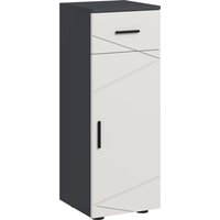 kleankin Slender Bathroom Cabinet: Compact Storage with Drawer, Door & Adjustable Shelf, Soft-Close Mechanism, Grey Hue Aosom UK