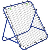 HOMCOM Adjustable Rebounder Net Kickback Target Goal for Teens Adults Training, Blue