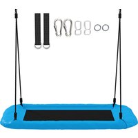 AIYAPLAY Nest Swing with Adjustable Ropes and Tree Straps, Basket Swing for Kids, 300KG Capacity for Indoor Outdoor, Blue