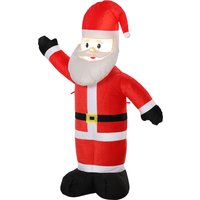 5ft Christmas Inflatable Velvet Look Santa Claus Welcoming Gesture