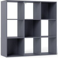 HOMCOM Nine-Cube Storage Shelf - Grey