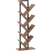 HOMCOM Eight-Section Tree Bookcase - Wood-Effect