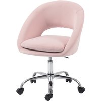 Velvet Desk Chair Modern Office Chair Height Adjustable Wheels Home Study Bedroom