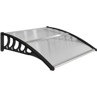 Outsunny Front Door Canopy, Outdoor Awning, Rain Shelter for Window, Porch and Front/Back Door, 103 x 96.5 cm, Clear