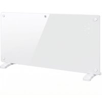HOMCOM Smart Panel Heater Wall Mounted Freestanding, Electric Heater with Weekly Timer, Open Window & Anti-Frost, 2000W, White