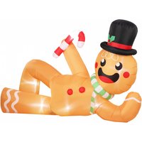 Outsunny 9.8ft Giant Gingerbread Man Christmas Inflatable Decoration