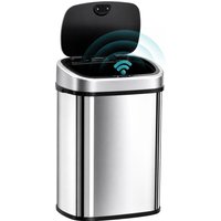 HOMCOM Sensor Bin, Stainless Steel, 58L