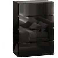 HOMCOM Chest of Drawers, 4-Drawer Storage Cabinets, Modern Dresser, Storage Drawer Unit for Bedroom