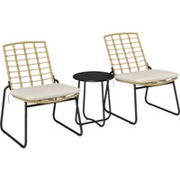 Aosom Rabatt 29% Ersparnis auf 3teiliges Rattan Gartenmöbel Set