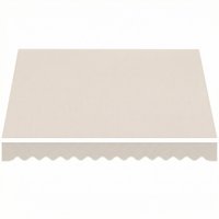Outsunny Telo di Ricambio per Tenda Parasole Retrattile, in Poliestere UV 50+, 3.5x2.5 m, Crema Aosom Italy