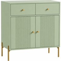 HOMCOM Light Green Sideboard with Two Drawers and Cabinets
