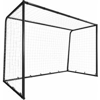 Football Goal 10 x 6.5ft Football Net Ground Stakes Metal Frame Training Equipment Indoor Outdoor Play