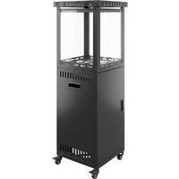Gas Patio Heater 13 kW Portable Propane Outdoor Heater Stepless Heat Control Tip over Protection 4 Wheels
