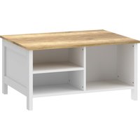 HOMCOM Baú de Armazenamento com Tampa Elevatória, 80x60x40 cm, Efeito Madeira Natural Aosom Portugal