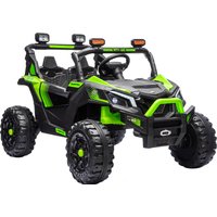 AIYAPLAY 24V 2 Seater Ride On Truck Car for Big Kids with Remote Control, Dual Motors, 4-Wheel Suspension for Ages 3-8, Green