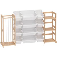 Wooden Toy Storage Unit Stuffed Animal Storage Bookshelf 12 Bins Rooms Bedroom Playroom Nursery