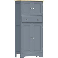 Kitchen Cupboard Modern Freestanding Kitchen Storage Cabinet Doors Shelves Grey