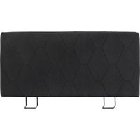 HOMCOM Bettkopfteil 160 cm, höhenverstellbar, Chenille-Bezug, Rautendesign und Metallgestell, Kopfteil fürs Schlafzimmer, Dunkelgrau Aosom