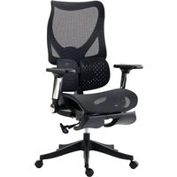Ergonomic Office Chair Lumbar Support Mesh Reclining Desk Chair Footrest Adjustable High Back
