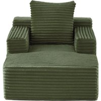 Knochenloses Cordsofa, Grün Aosom.de