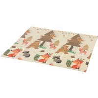 AIYAPLAY Tapete de Atividades para Bebé Dobrável e Reversível 196x176 cm Tapete de Brincar para Bebé XPE Dupla Face Impermeável Multicolor Aosom Por