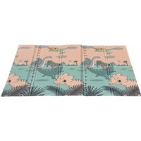 AIYAPLAY Spielmatte Baby 196 x 176 x 1,5 cm faltbar Doppelseitige Krabbelmatte wasserdicht rutschfest Spiel Matte Spielteppich Mehrfarbig Aosom