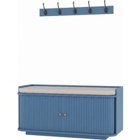 Hallway Storage Unit Hallway Furniture Set Shoe Storage Cabinet 5 Hooks Coat Rack