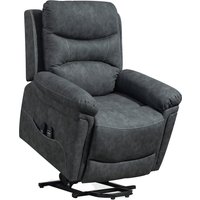 HOMCOM Power Lift Recliner Chair with Vibration Massage, Heat, USB - Grey