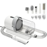 PawHut Dog Grooming Kit with 10Kpa Vacuum, 2.5L Dog Vacuum Groomer & Clipper, 5 in 1 Pet Grooming Kit, Low Noise 65dB