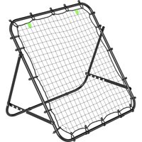HOMCOM Adjustable Rebounder Net Kickback Target Goal for Teens Adults Training, Black | Aosom Ireland