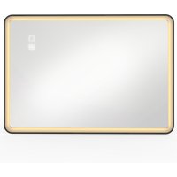 Bathroom Mirror LED Lights 100x70cm Rectangle Bathroom Mirror Dimmable Bluetooth Anti Fog