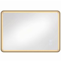 Bathroom Mirror LED Lights 100x70cm Rectangle Bathroom Mirror Dimmable Bluetooth Anti Fog Tone
