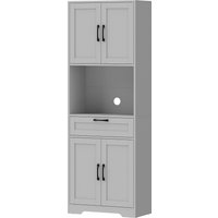 170 cm Tall Kitchen Pantry Adjustable Shelves Freestanding Storage Cabinet Open Shelf