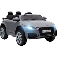 AIYAPLAY 12V Audi TT RS Licensed Electric Car, Electric Ride On Toy with Remote Control, Dual Motors, 4-Wheel Suspension, Grey