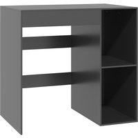 HOMCOM Waschmaschinenmöbel, Schrank für Waschmaschine und Trockner mit 2 offenen Fächern und großer Ablage, Bad- und Waschraum-Möbel, 96 x 60 x 90,5 cm, schwarz Aosom
